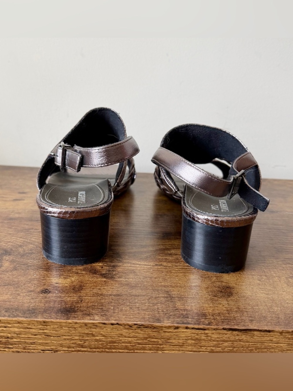 Ros Hommerson Vacay Slingback Heeled Shoes Womens Leather Strappy Sandals Sz 10 - Picture 4 of 10